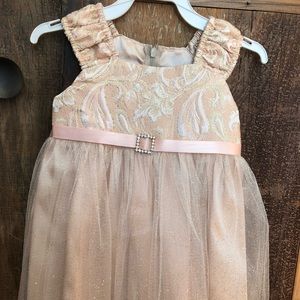 C’Est Chouette Couture Baby Dress - peach